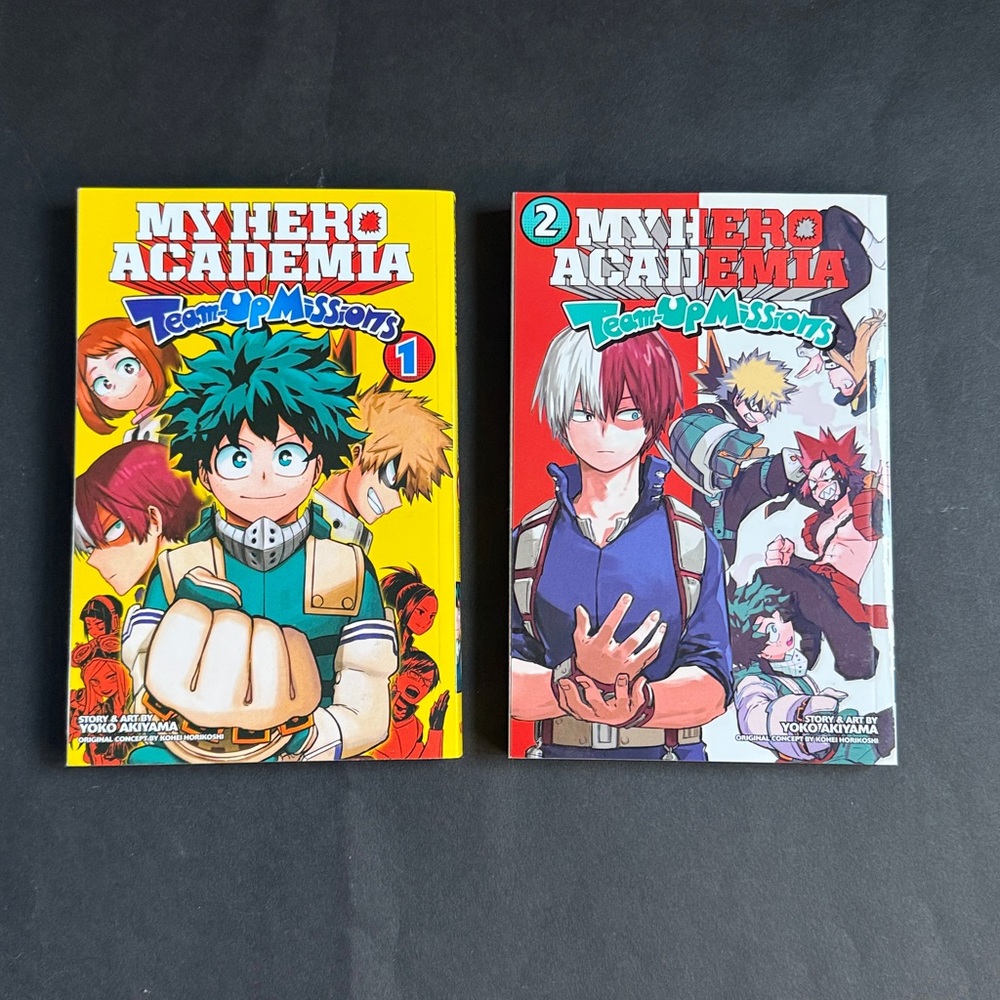My Hero Academia Team-Up Missions Volumes 1 and 2 Manga